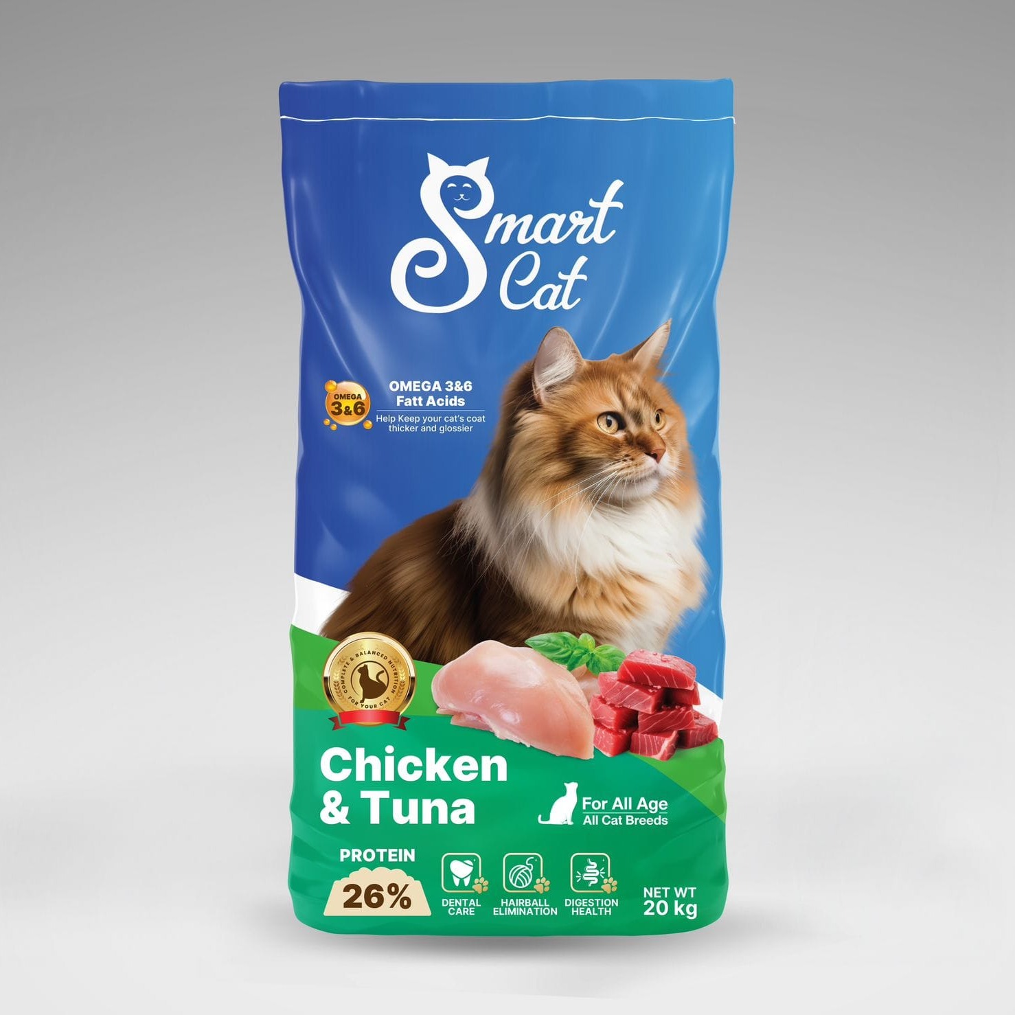 Smart Cat Chicken Tuna 20kg (For All Cats)