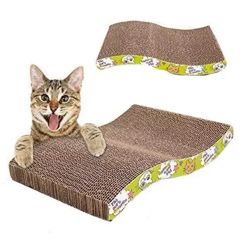 Cat Scratcher Cardboard ,Size: L 17inch & W 8inch.